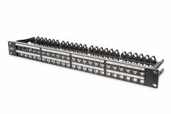 Digitus Modular High Density Patch Panel, shielded (DIGITUS MOD PATCH PANEL 48 PORT - HIGH DENSITY SHIELDED)