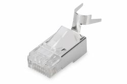 Digitus Modular Plug for Round Cable, CAT 6A, shielded, Pass through connector (CAT 6A Modular Plug, 8P8C, sh - ielded for solid wire AWG 22- - 3)