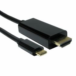 Cables Direct USB C to HDMI 4K @ 60HZ 3 m USB Typ-C HDMI Typ A [Standard] Schwarz 