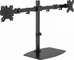 Vision VFM-DSDB monitor mount / stand 81.3 cm [32"] Desk Black (Monitor desk stand mount - fits two display 13 to 27" with VESA sizes 75 x 75 or 100 x 100 - post height 452 mm - max between screen ...