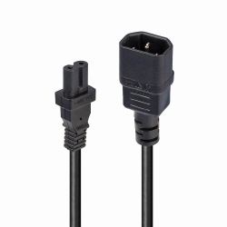 Lindy 1m IEC C14 to IEC C7 [Figure 8] Power Cable (1m IEC Extension Cable IEC - C14 to IEC C7)