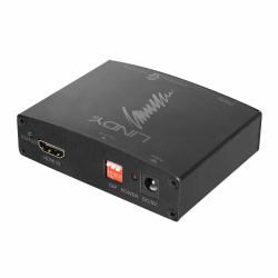 Lindy 38167 Audio-Konverter Schwarz (Hdmi 4K Audio Extractor With - Bypass - Warranty: 24M)