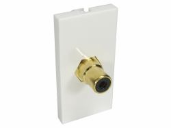 Cables Direct V-MOD1RCABK socket-outlet RCA White (CDL 1x RCA [Black] Euromod-Coupler)