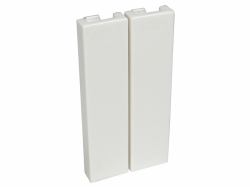 Cables Direct AV-MODQBLANK Wandplatte/Schalterabdeckung Weiß (CDL 2x Euromod Quarter Blanks)
