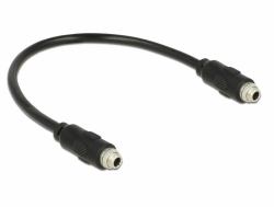 DeLOCK 0.25m, 2x3.5mm Audio-Kabel 0,25 m 3.5mm Schwarz (Delock lyd adapter - 25 cm)