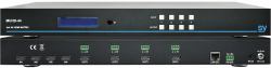 SY Electronics SY-MUBT-44EC-SET Matrixschalter AV-Matrix-Umschalter Eingebautes Display (SY MUBT-44EC Set Â 4Ã4 4K30 HDBaseT Distribution Matrix)