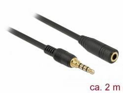 DeLOCK 85631 Audio-Kabel 2 m 3.5mm Schwarz (Delock forlÃ¦ngerkabel til audio - 2 m)