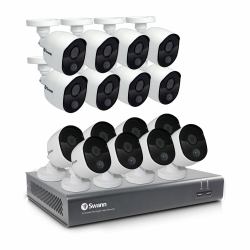 Swann SWDVK-1645816V Videoüberwachungskit Verkabelt 16 Kanäle (Swann 16 Channel Night Vision Wired Video Surveillance System 2 TB HDD)