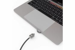 Compulocks Ledge Lock Adapter for MacBook Pro 13" M1 & M2 with Keyed Cable Lock Silver (LEDGE LOCK ADAPTER MACBOOK PRO - 13IN M1/M2+KEYED CBL LOCK SILVER)