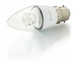 Verbatim 52623 energy-saving lamp Warmweiß 2700 K 4,5 W B22 (VERBATIM B22 CLEAR CANDLE 4.5 W)