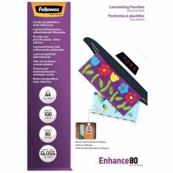Fellowes 5302202 lamination film A4 100 pc[s] (Adh Back Lamin Pouch A4 80mic 100pk)
