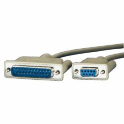 ROLINE Serial Printer Cable, DB9 F - DB25 M 1.8 m (Serial Printer Cable, Db9 F - - Db25 M 1.8 M - Warranty: 12M)