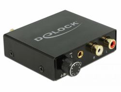 DeLOCK 63972 Audio-Konverter Schwarz (Adapter EASY- -A Stecker zu Buchse nur, USB 2.0, Anschluss, Smart-Home IoT)