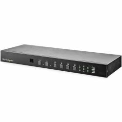 StarTech.com 4x4 HDMI-Matrix-Switch mit Audio und Ethernet Steuerung - 4K 60Hz Video - Rackmontage HDMI 2.0 Splitter mit Fernbedienung - HDMI-Umschaltbox - mit RS232-Steuerung (4X4 HDMI MATRIX SWIT...