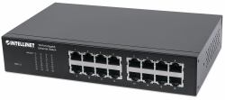 Intellinet 16-Port Gigabit Ethernet Switch, 16-Port RJ45 10/100/1000 Mbps, IEEE 802.3az Energy Ef...