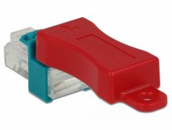 DeLOCK 86425 Schnittstellenblockierung Port blocker key RJ-45 Rot 6 Stück[e] (Delock LAN-kabeksikkerhedslÃ¥sesÃ¦t)