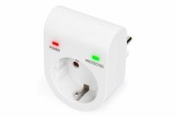 Digitus DN-95400 surge protector 1 AC outlet[s] 230 V White (SURGE PROTECTION ADAPTER - 1X CEE 7/7 LED WHITE)