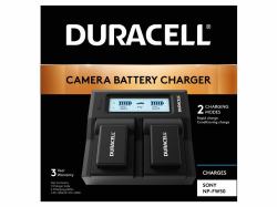 Duracell DRS6120 Akkuladegerät (Duracell LED Dual DSLR Battery Charger)