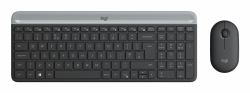Logitech MK470 Slim Combo – kabelloses Tastatur-Maus-Set (Logitech Slim Wireless Combo MK470 - Tastatur-und-Maus-Set - kabellos - 2.4 GHz - FranzÃ¶sisch - Graphite)