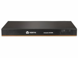Vertiv Avocent AV 3216 Tastatur/Video/Maus [KVM]-Switch Rack-Einbau Schwarz (Avocent AutoView AV3216 - KVM-Switch - 16 x KVM port[s] - 2 lokale Benutzer - 1 IP-Benutzer - an Rack montierbar)