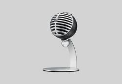 Shure MOTIV MV5 Grau Mikrofon für Präsentationen (Shure MV5 [GRAY] + LIGHTNING CABLE)