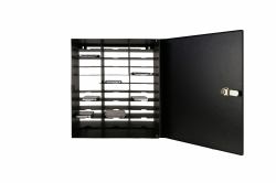 LEBA Innovation NoteBox NBOX-MOBIL-K Wagen / Schrank für das Management mobiler Geräte Schrank zur Verwaltung tragbarer Geräte Schwarz (Notebox Mobile for 29 phones - Storage for wall or desk - ...