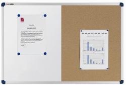 Nobo Classic Combi Felt/Steel Noticeboard 120x90cm (Nobo 1902258 Classic Combi Felt Steel Noticeboard 1200x900mm)