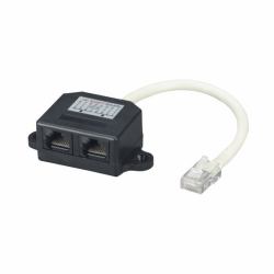 Black Box FAU962 network splitter Black, White (Blackbox CAT 5E CABLE ECONOMISER DOUBLER [1Year warranty])