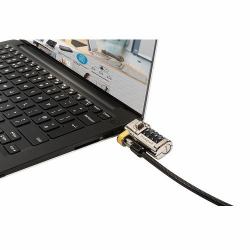 DELL 461-AAEU Kabelschloss Schwarz, Edelstahl 1,8 m (461-AAEU cable lock Black, - Chrome 1.8 m - Warranty: 12M)