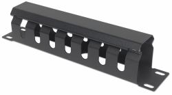 Intellinet Kabelmanagement für 10"-Schränke, 1 HE, mit Blende, schwarz (10" Cable Management Panel - Warranty: 12M)