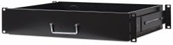 Intellinet 19" Schublade, 2 HE, 350 mm Fachbodentiefe, schwarz (19IN DRAWER SHELF 2U BLACK- - SHELF DEPTH 350MM)