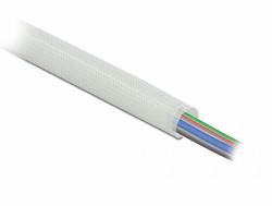 DeLOCK 18936 Kabelisolierung Geflochtener Schlauch Weiß 1 Stück[e] (Delock Schutzschlauch Glasfasergeflecht 10 m x 10 mm weiÃ)