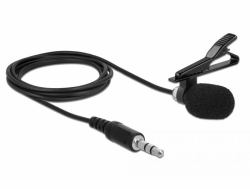 DeLOCK 66279 Mikrofon Schwarz Aufsteckbares Mikrofon (Delock Tie Lavalier Microphone Omnidir)
