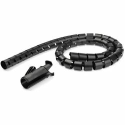 StarTech.com 2.5 m [8.2 ft.] Cable-Management Sleeve - Spiral - 25 mm [1 in.] Diameter (SPIRAL CABLE MANAGEMENT SLEEVE - 25MM X 2.5M /1X 8.2 - BLACK)