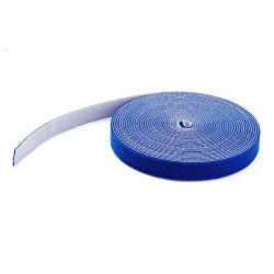 StarTech.com 7,6 m Klettbandrolle - Wiederverwendbare Zuschneidbare Klettkabelbinder - Industrielle Klettverschluss Rolle / Klettband Rolle - Klettbänder für Kabelmanagement - Blau (25FT. HOOK AN...