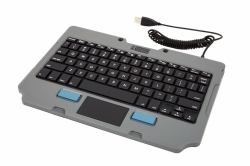 Gamber-Johnson 7160-1449-04 mobile device keyboard QWERTY Spanish USB Black, Grey (RUGGED LITE KEYBOARD SPANISH)