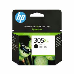HP 305XL High Yield Black Original Ink Cartridge (Tinte HP 305XL / 3YM62AE Black)