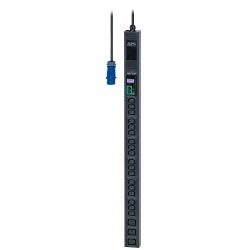 APC Easy Rack PDU, Metered, Null HE, 1-phasig, 3.7kW, 230V, 16A, 18 C13 und 3 C19 Ausgänge, IEC60309 2P+E Eingang (EASY PDU METERED ZEROU 16A 230V - [18]C13 AND [3]C19 IEC309)
