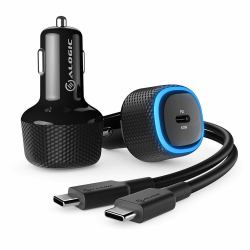 ALOGIC CRC60 Ladegerät für Mobilgeräte Universal Schwarz Zigarettenanzünder Auto ([Available till stock lasts; pending obsolete] Alogic RAPID USB-C Laptop Car Charger - 60W Power Delivery f [1Y...