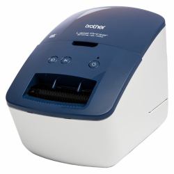 Brother QL-600B Etikettendrucker Thermodirekt 300 x 600 DPI 71 mm/sek Kabelgebunden DK (QL600B LABEL PRINTER BLUE/WHITE - )