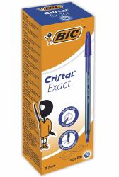 BIC Cristal Exact Blau Stick-Kugelschreiber Ultrafein 20 Stück[e] (BIC Cristal Exact Blue ballpoint pen Ultra Fine Pack of 20)