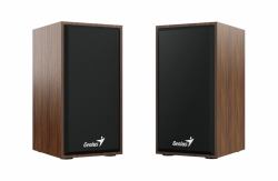 Genius Computer Technology SP-HF180 2-Wege Schwarz, Holz Kabelgebunden 6 W (Genius SP-HF180 6W Wooden Desktop USB 2.0 Stereo Speakers with 3.5mm Audio Jack & Volume Control, Natural Wood)