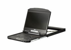 ATEN CL3700NW rack console 47 cm [18.5"] 1920 x 1080 pixels Metal, Plastic Black 1U (1U Ultra Short Depth 18.5 - USB HDMI LCD Console, 1920 x - 1080 CL3700NW, 47 cm [18.5"], 1920 x 1080 pixels, 350...