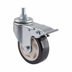 Tripp Lite DMCCASTER Steckdose Silber (Locking caster kit for rolling tv/monitor carts - heavy duty, swivel, 4 in. diameter, 4 DMCCASTER)