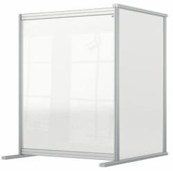 Nobo 1915497 magnetic board Grey, Transparent (Nobo 1915497 Premium Plus Desk Divider Extender 800x1000mm Acrylic)