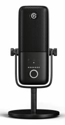 Elgato Wave 3 Schwarz Tischmikrofon (Wave 3 Black Table microphone - Wave 3, Table microphone, 70 - - 20000 Hz, 24 bit, 96 kHz, Wired, USB)
