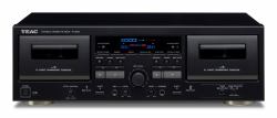 TEAC W-1200 Kassettendeck 2 Deck[s] Schwarz (Teac W-1200 - dobbelt kassettestation)