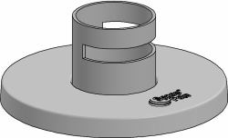 Pipe with flange cover - Warranty: 24M