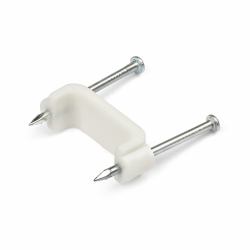 StarTech.com CBMDNMCC2 Kabelklammer Weiß 100 Stück[e] (100 PACK OF DOUBLE NAIL MOUNTED - CABLE CLIP LARGE)