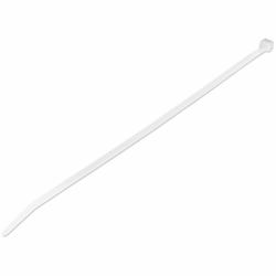 StarTech.com 25 cm Kabelbinder - 4 mm breit, 68 mm Bündeldurchmesser, 22 kg Zugfestigkeit, selbstsichernde Nylon-Kabelbinder mit gebogener Spitze, 94V-2/UL geprüft, weiß, 100 Stück (100 PACK 10...